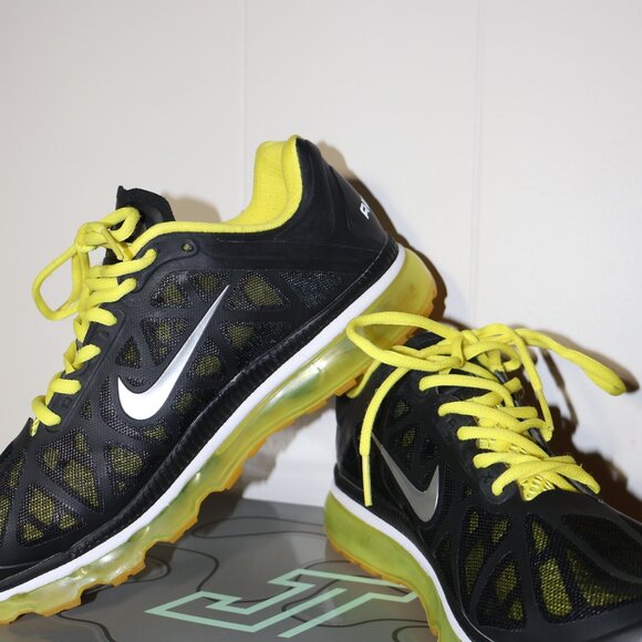 Nike Air Max Black Volt Running Sneakers – Men’s US 8.5 - Picture 2 of 8